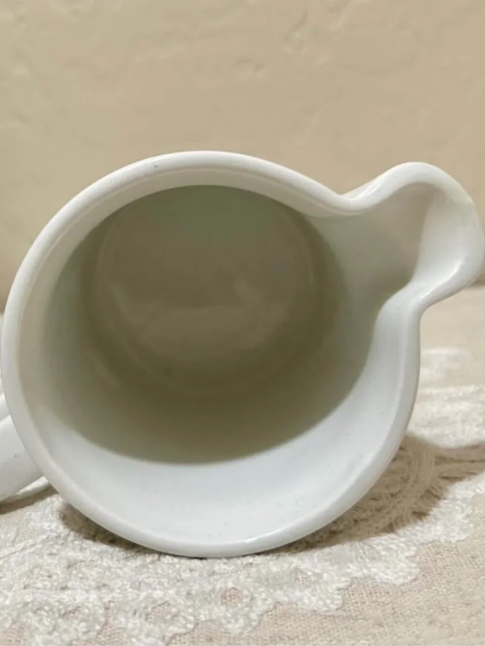 Vintage Johnson Bros England White Ironstone Creamer Pitcher